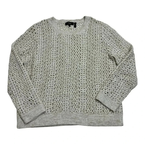 Theory Krezia B Iras Crochet Knit Sweater - Picture 1 of 10